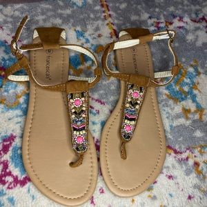 Francesca’s jeweled sandals